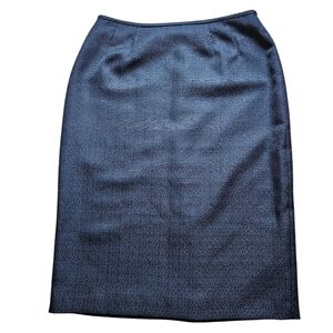 Evan-Picone Pencil Suit Skirt Black Size 6
